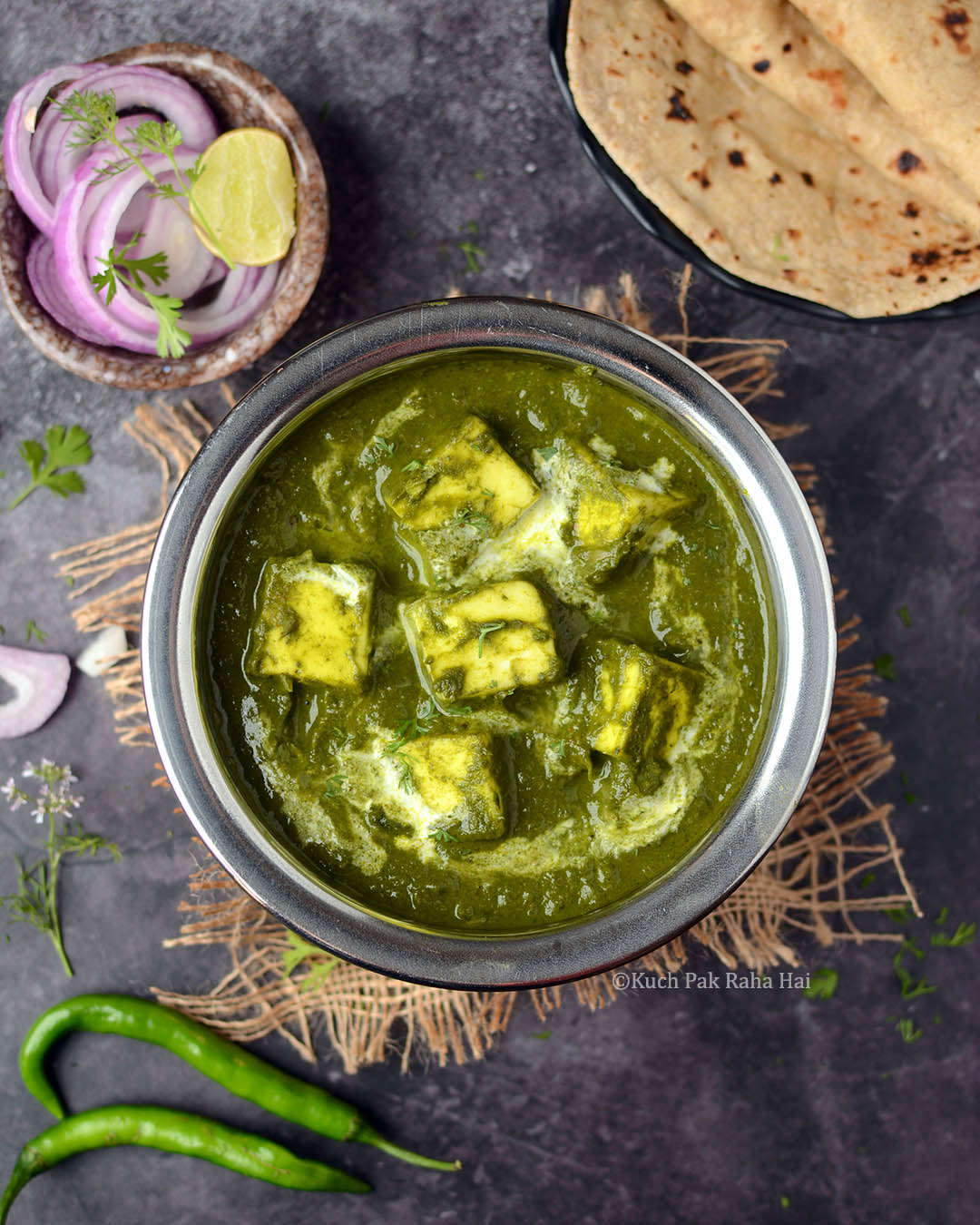 Palak Paneer (Indian Spinach Dish)