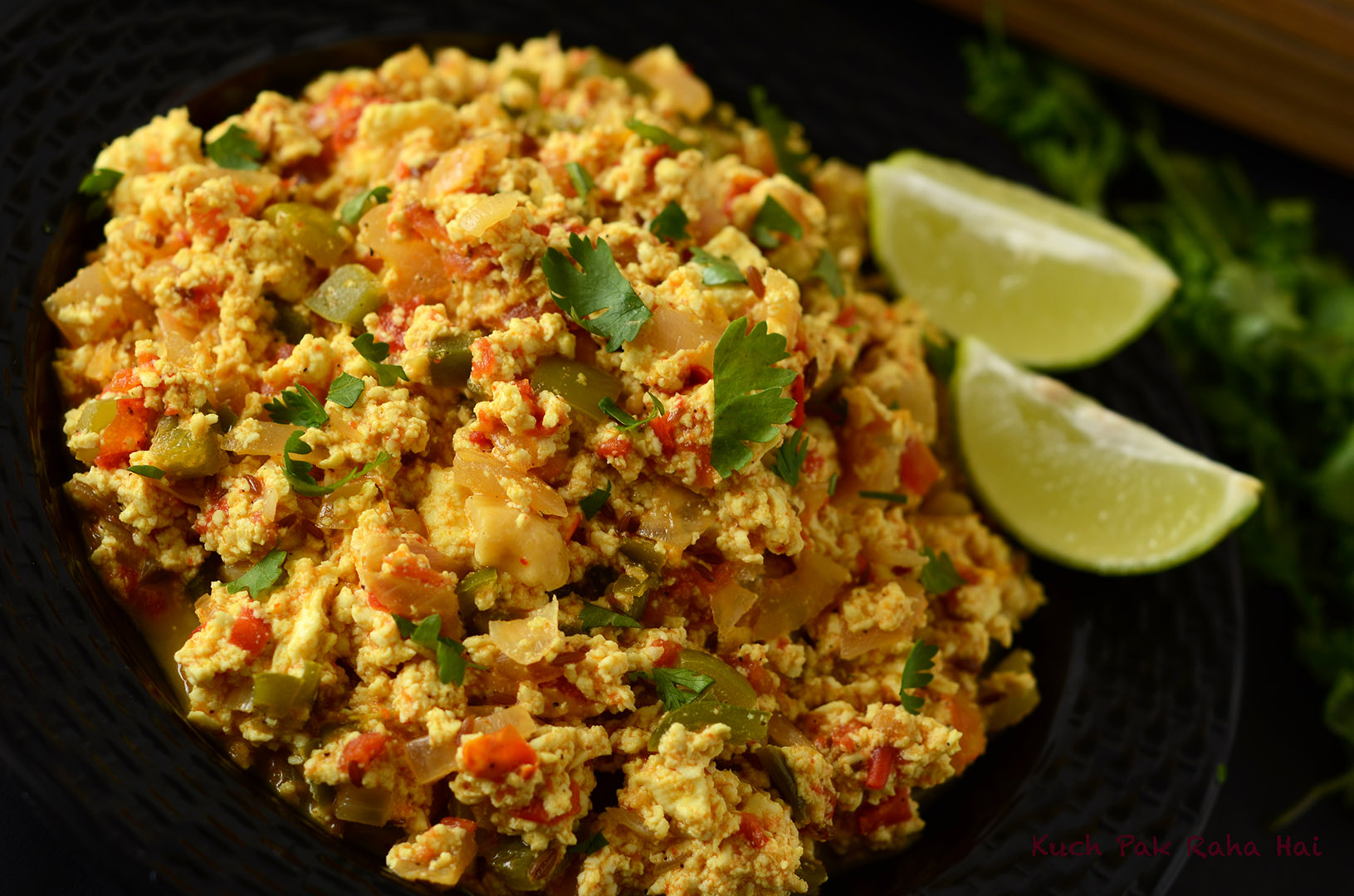 Paneer Bhurji Scrambled Indian Cottage Cheese Recipe