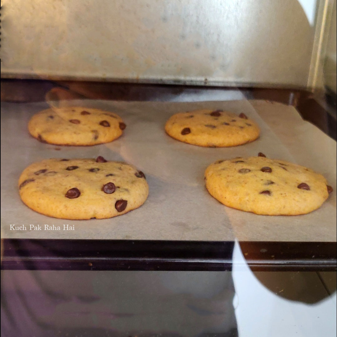 Chocolate Chip Cookies In Oven