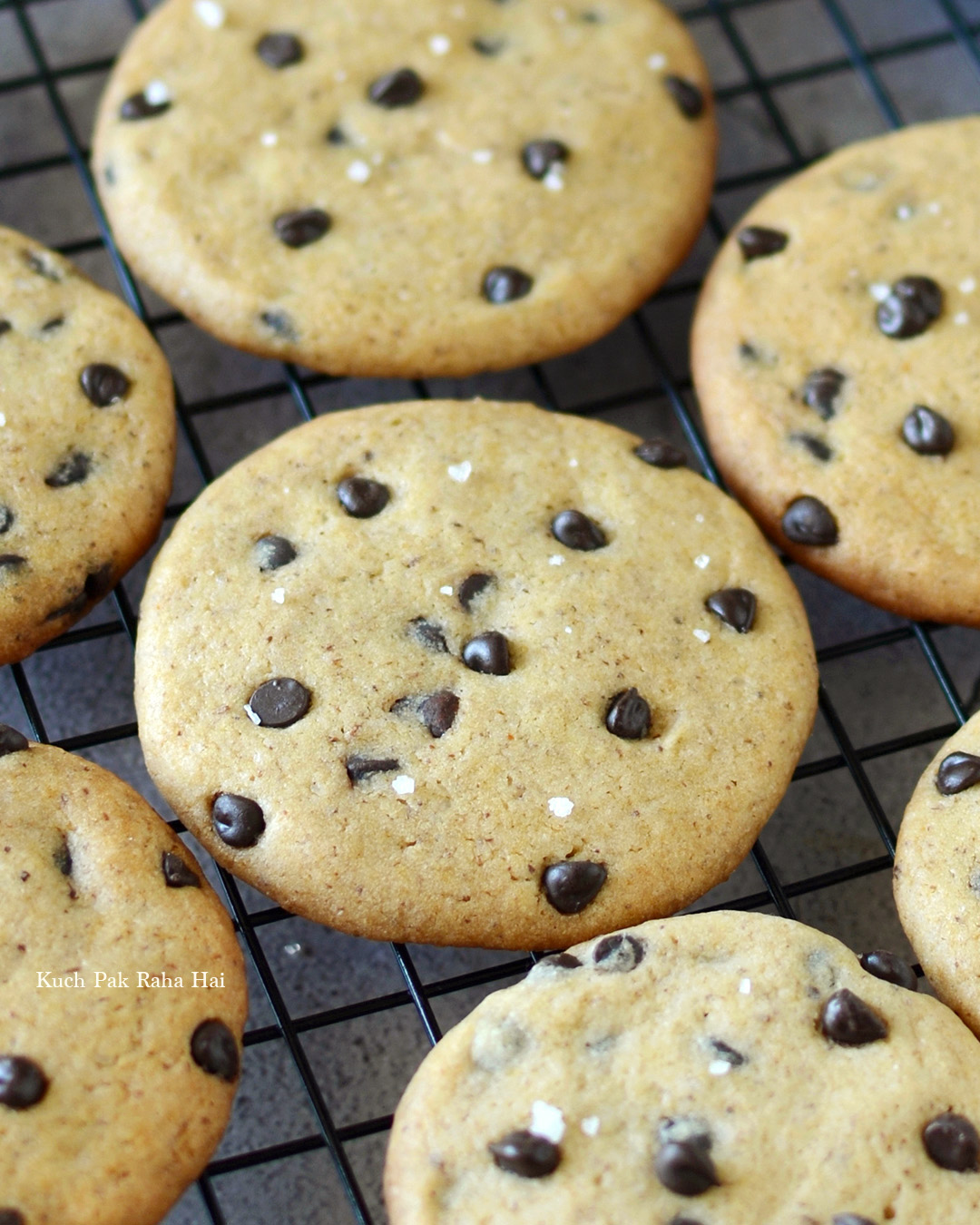 Eggless Choco Chip Cookies