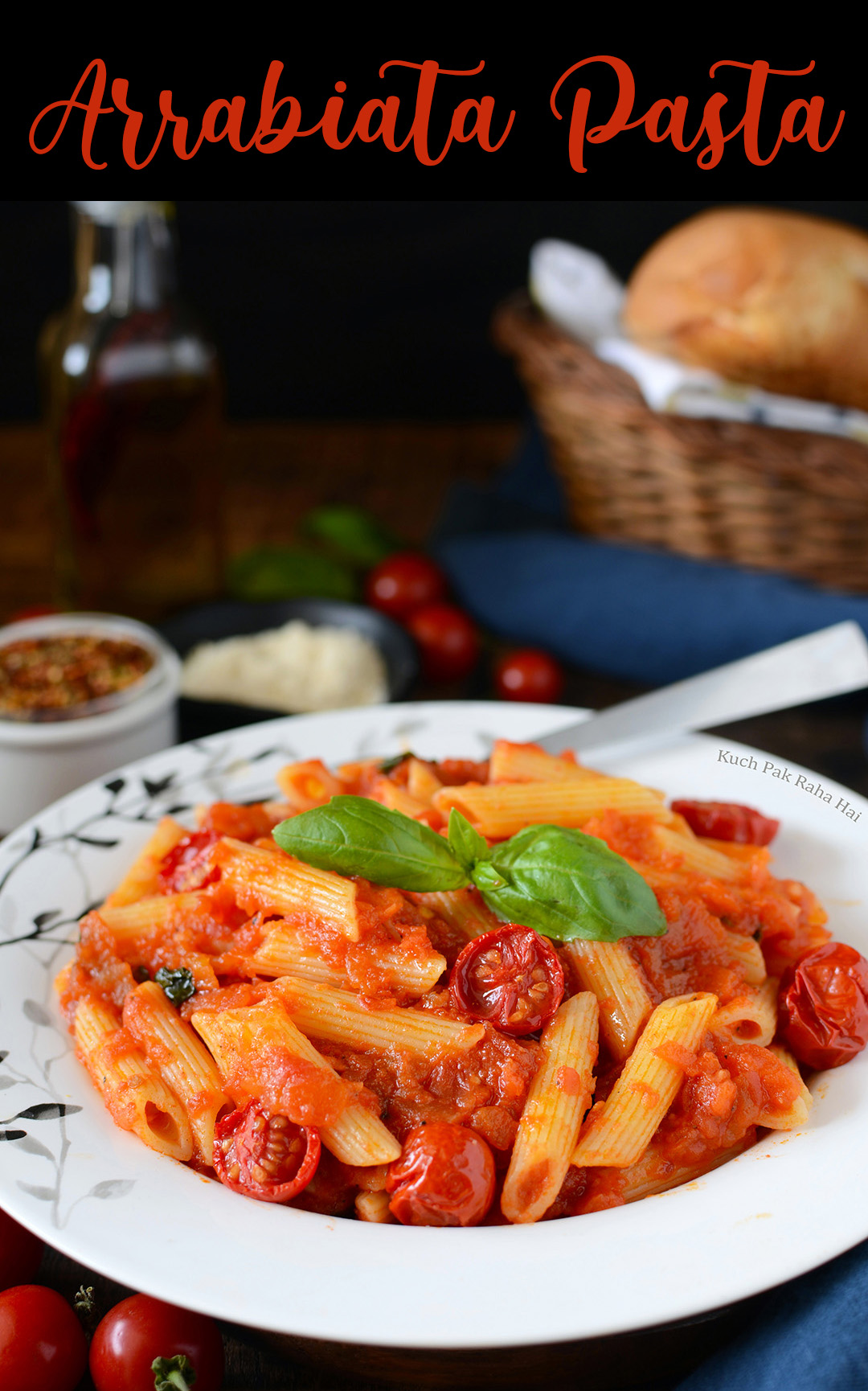 Italian Arrabiata Pasta Recipe Vegetarian