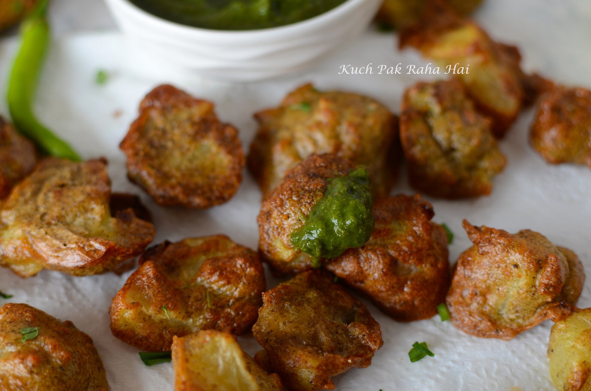Mung Dal Pakora in air fryer indian lentil fritters recipe