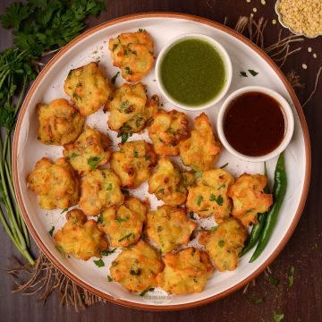 Moong dal pakoda air fryer recipe.