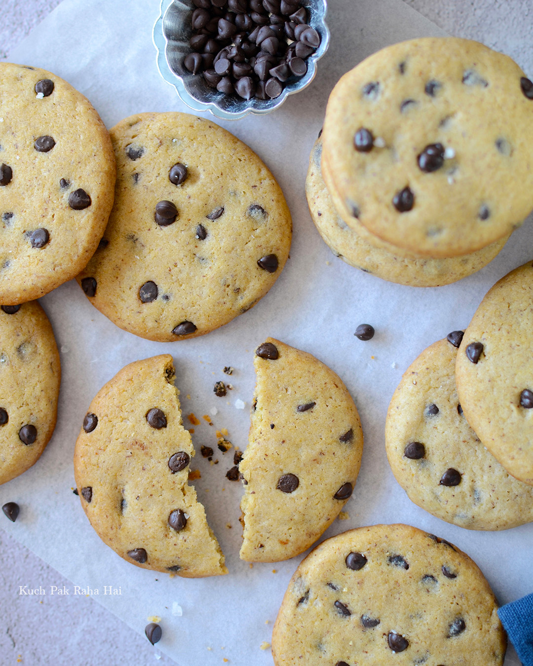 Eggless Chocolate Chip Cookies Easy Recipe