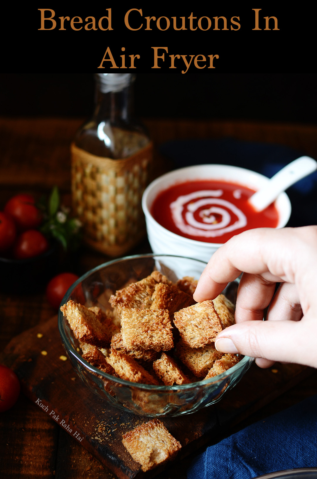 How to make croutons in air fryer.