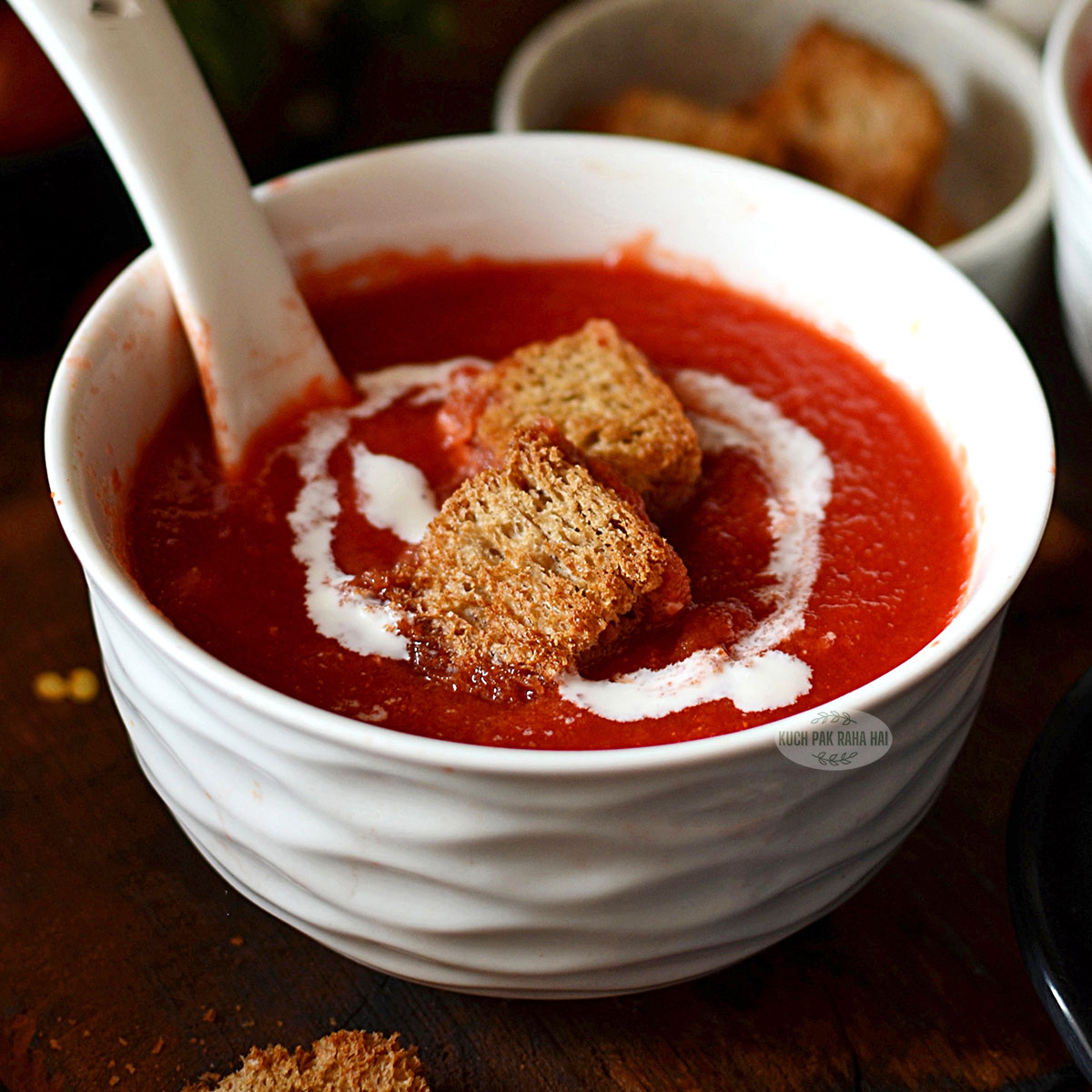 Tomato carrot beet soup recipe.