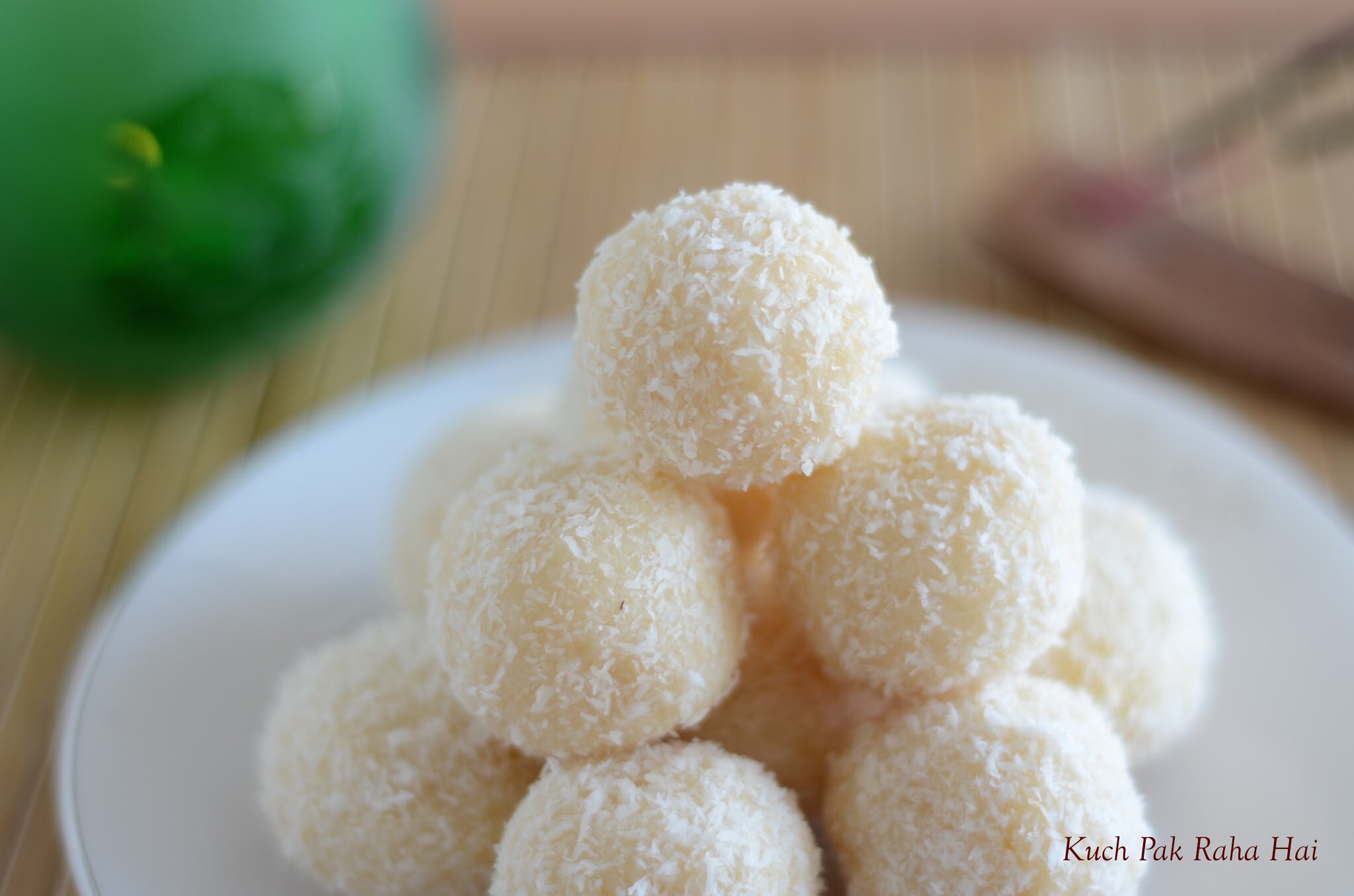 Instant Coconut Ladoos Recipe with desiccated coconut & condensed milk