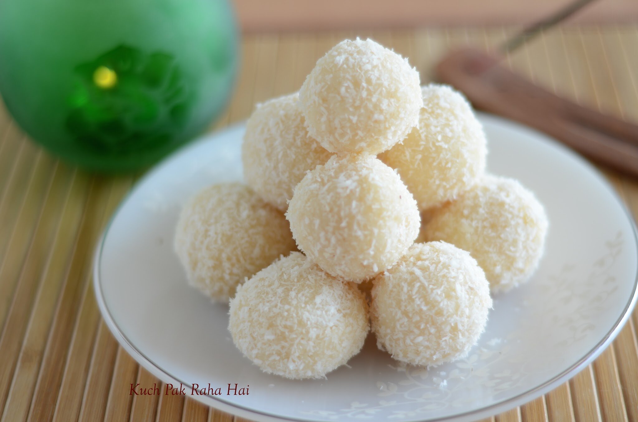 Instant Coconut Ladoos Recipe with desiccated coconut & condensed milk