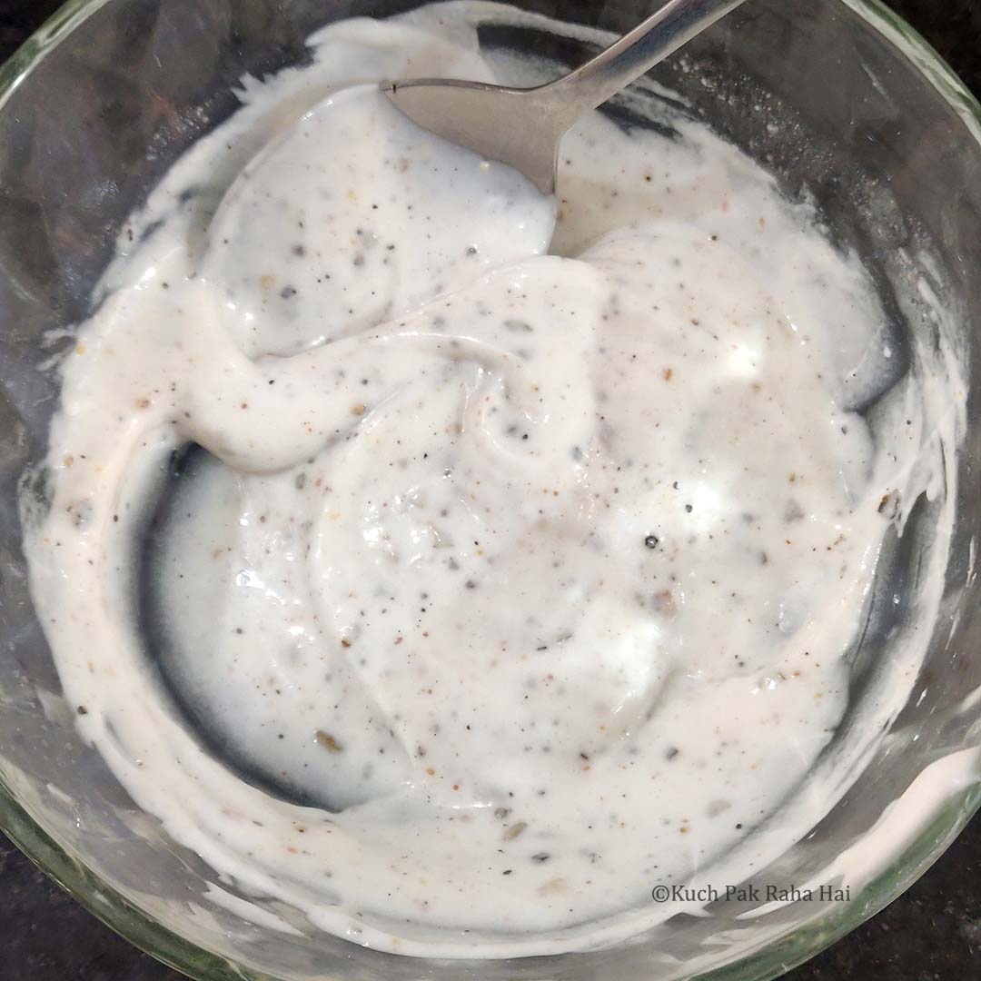 Mayo dressing for coleslaw.