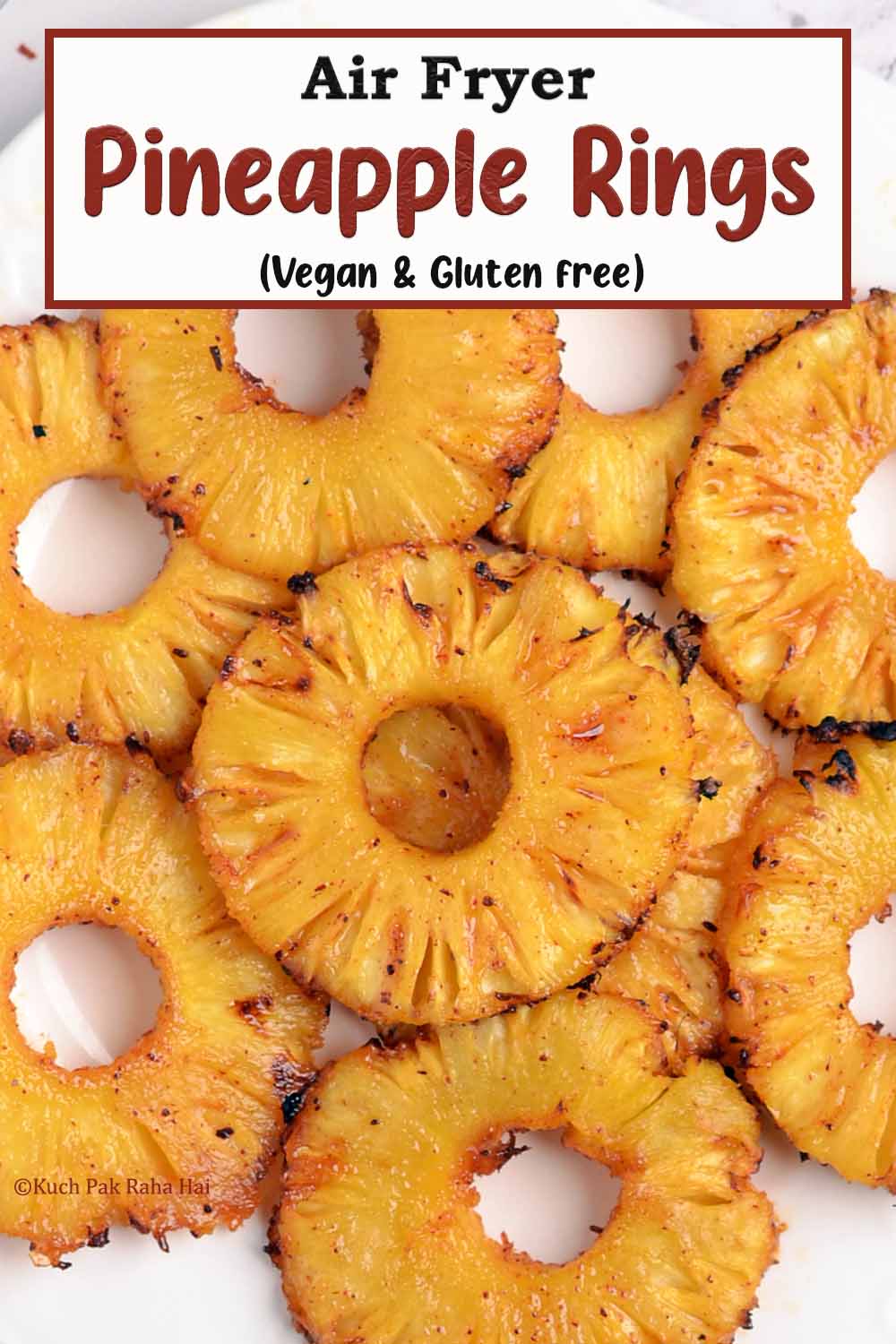 Air fryer pineapple vegan gluten free easy recipe