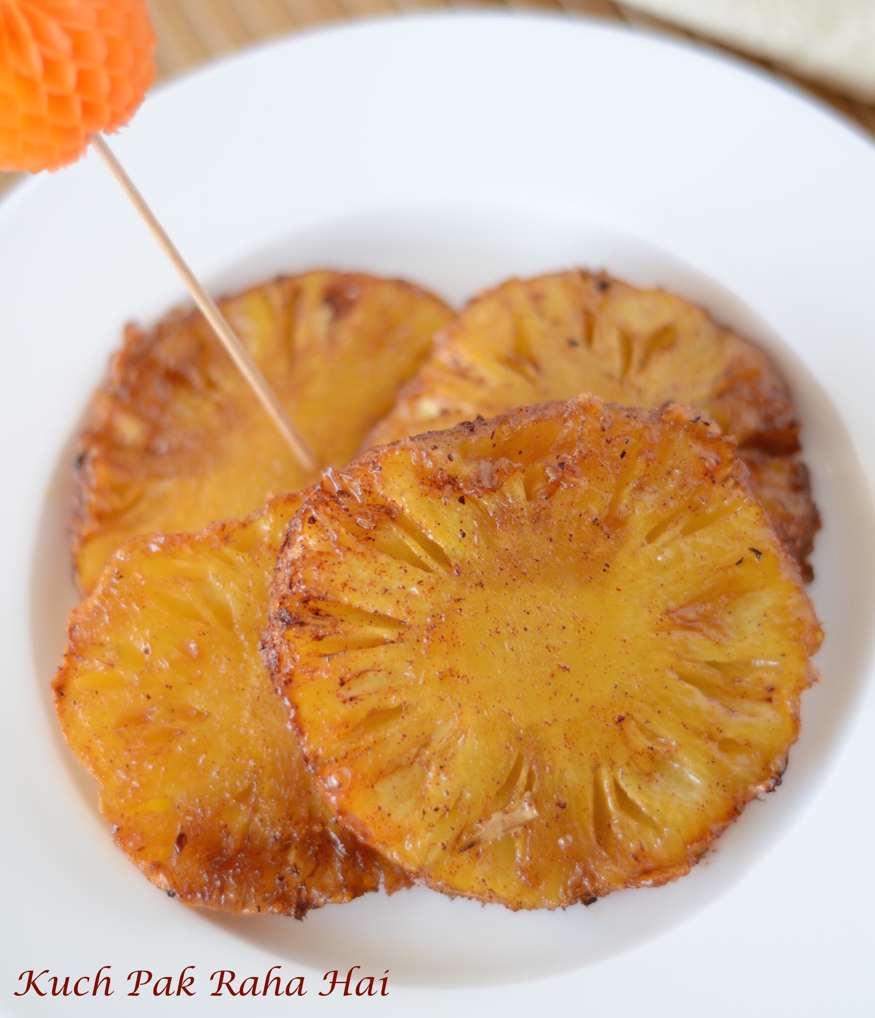 Grilled Pineapple Cinnamon (Air Fryer)