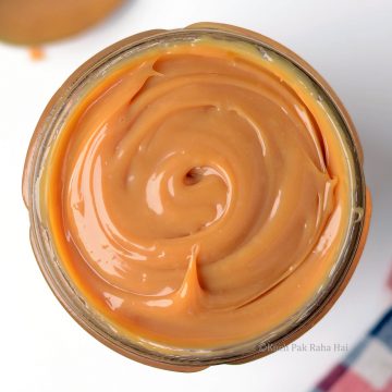 Dulce de leche recipe with condensed milk.