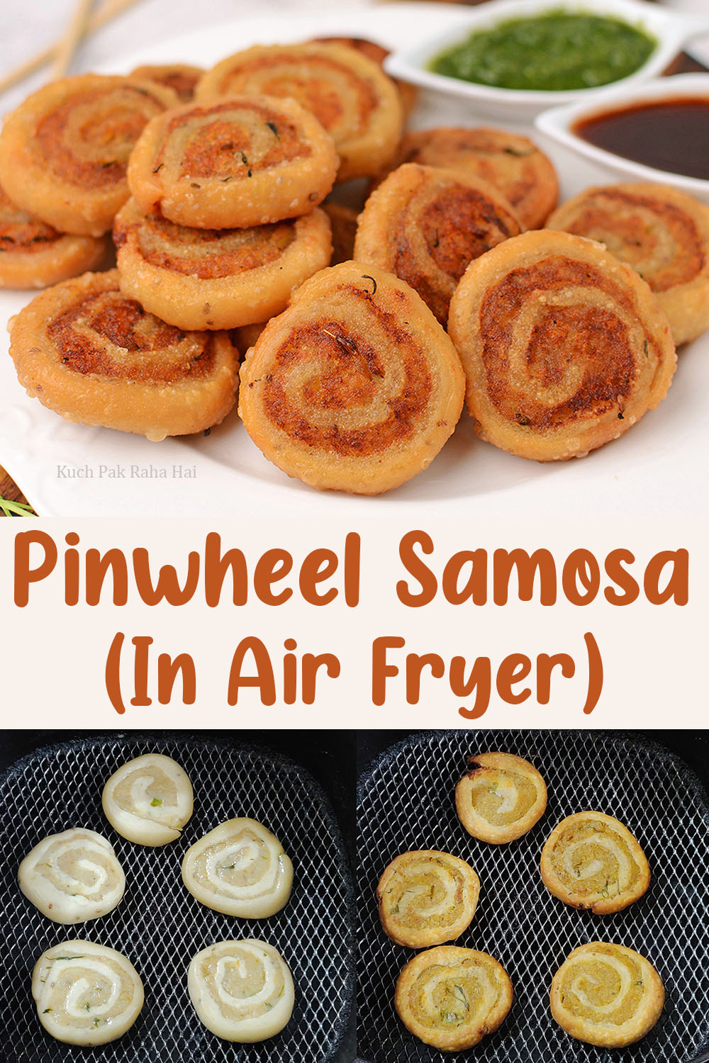 Pinwheel Samosa in air fryer recipe