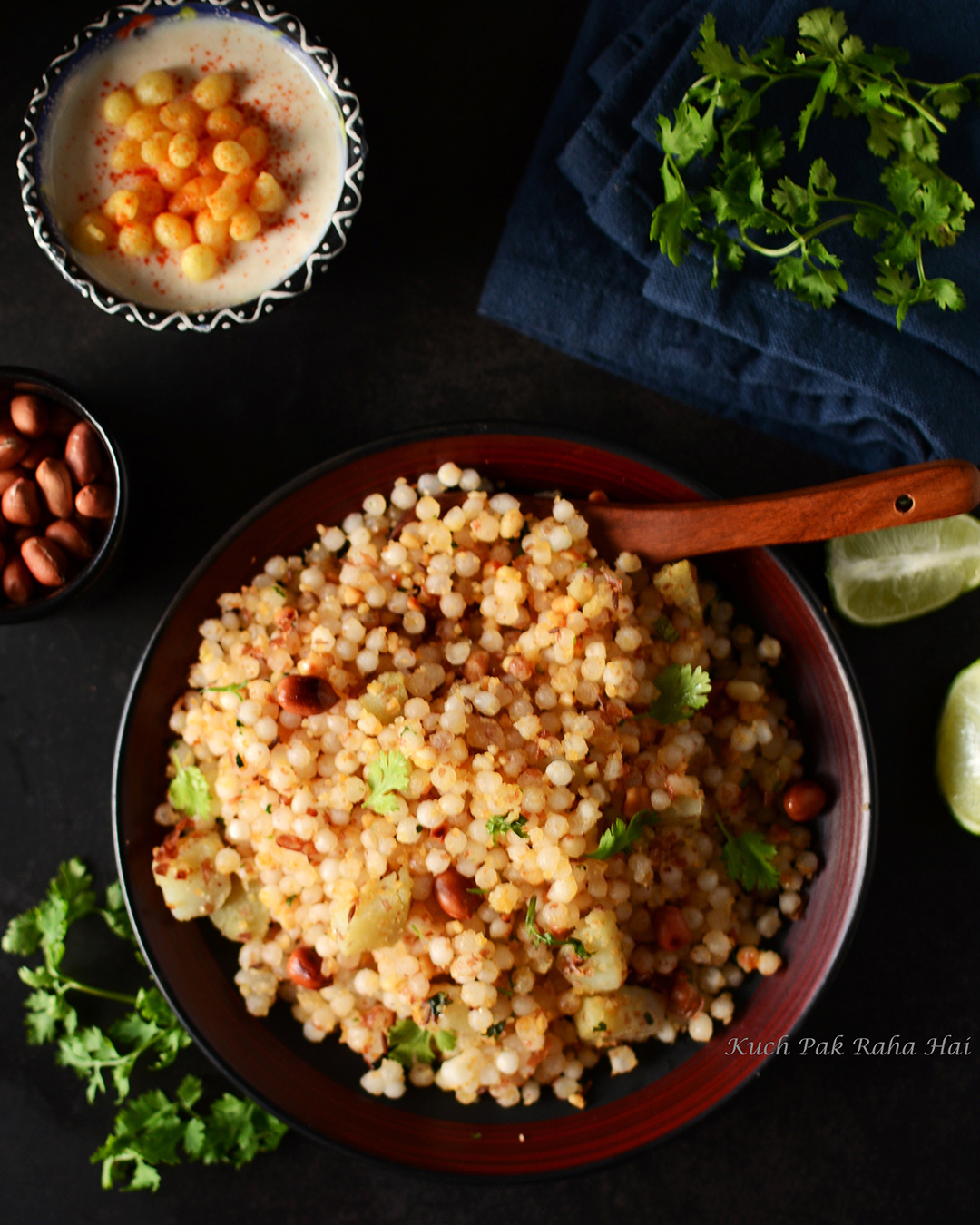 sabudana khichri or tapioca pilaf.