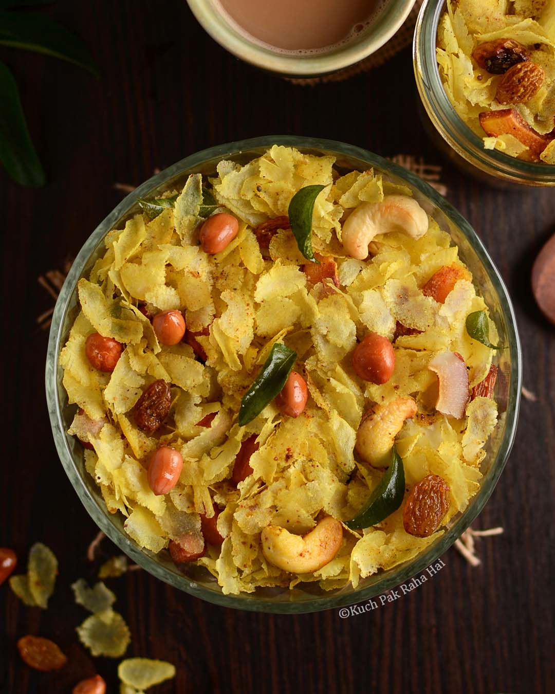 Thin Poha Chivda Recipe.