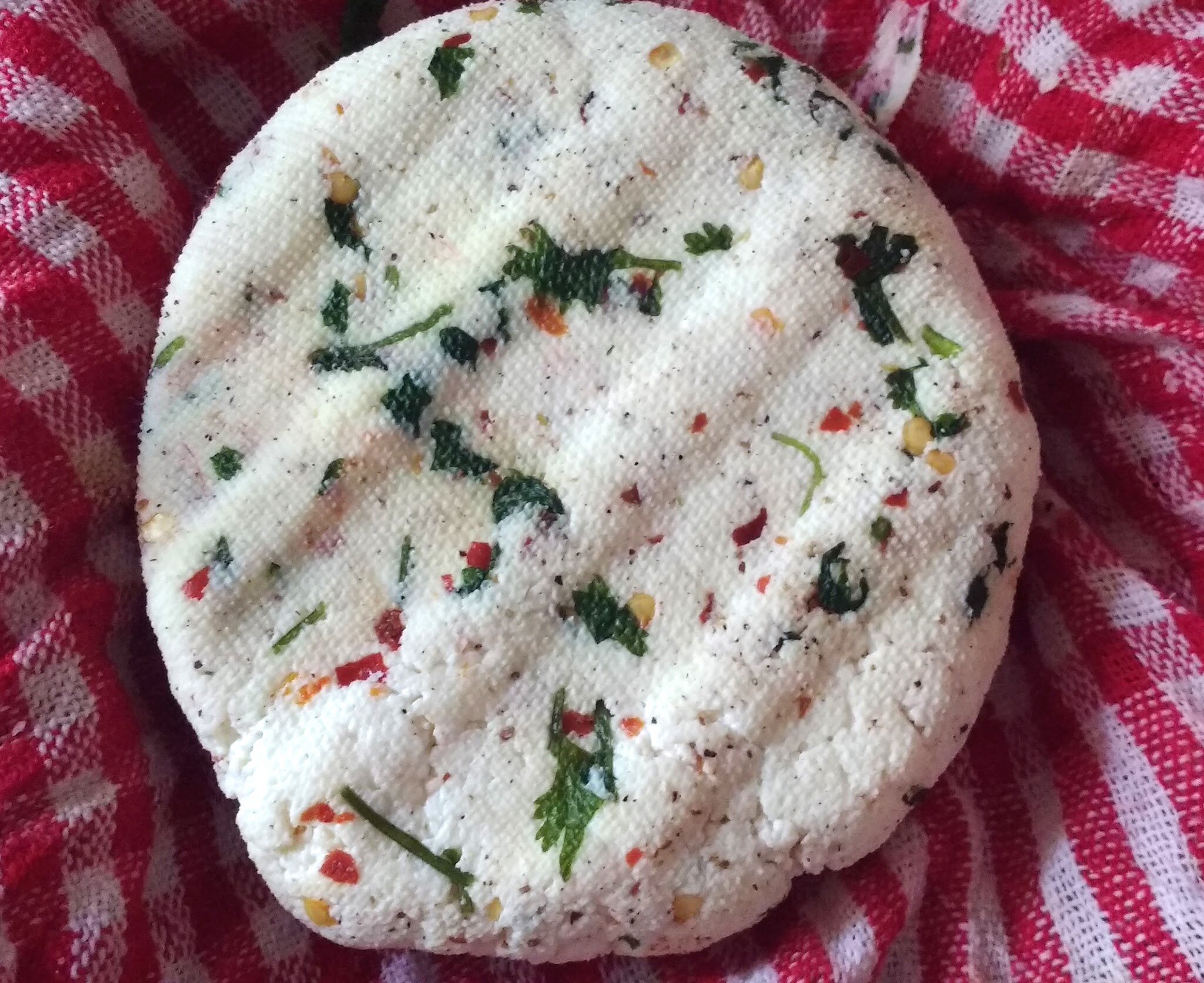 Herbed Paneer with herbs and spices