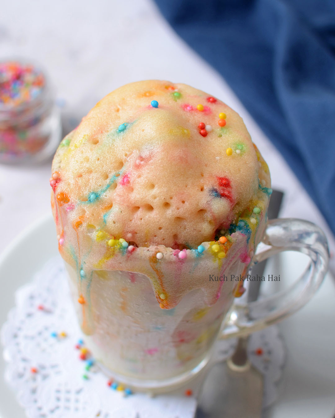 Egg free Vanilla Mug Cake Recipe