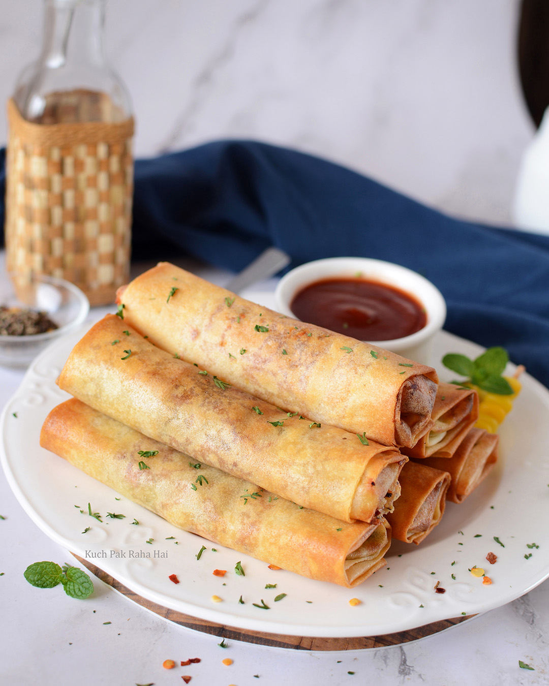 Cheese spring rolls in air fryer