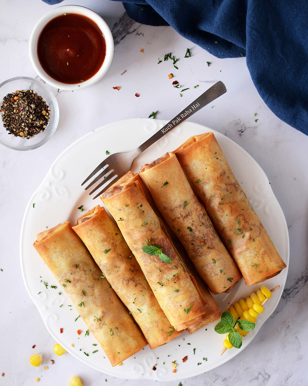 Herbed Cheese Rolls Recipe made in air fryer