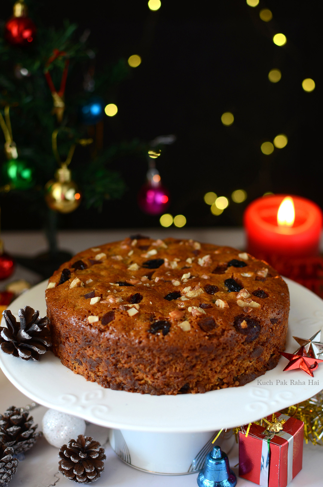 Eggless Christmas Plum Cake Recipe Fruit Cake