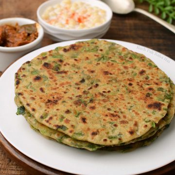 Palak Methi Paratha Recipe