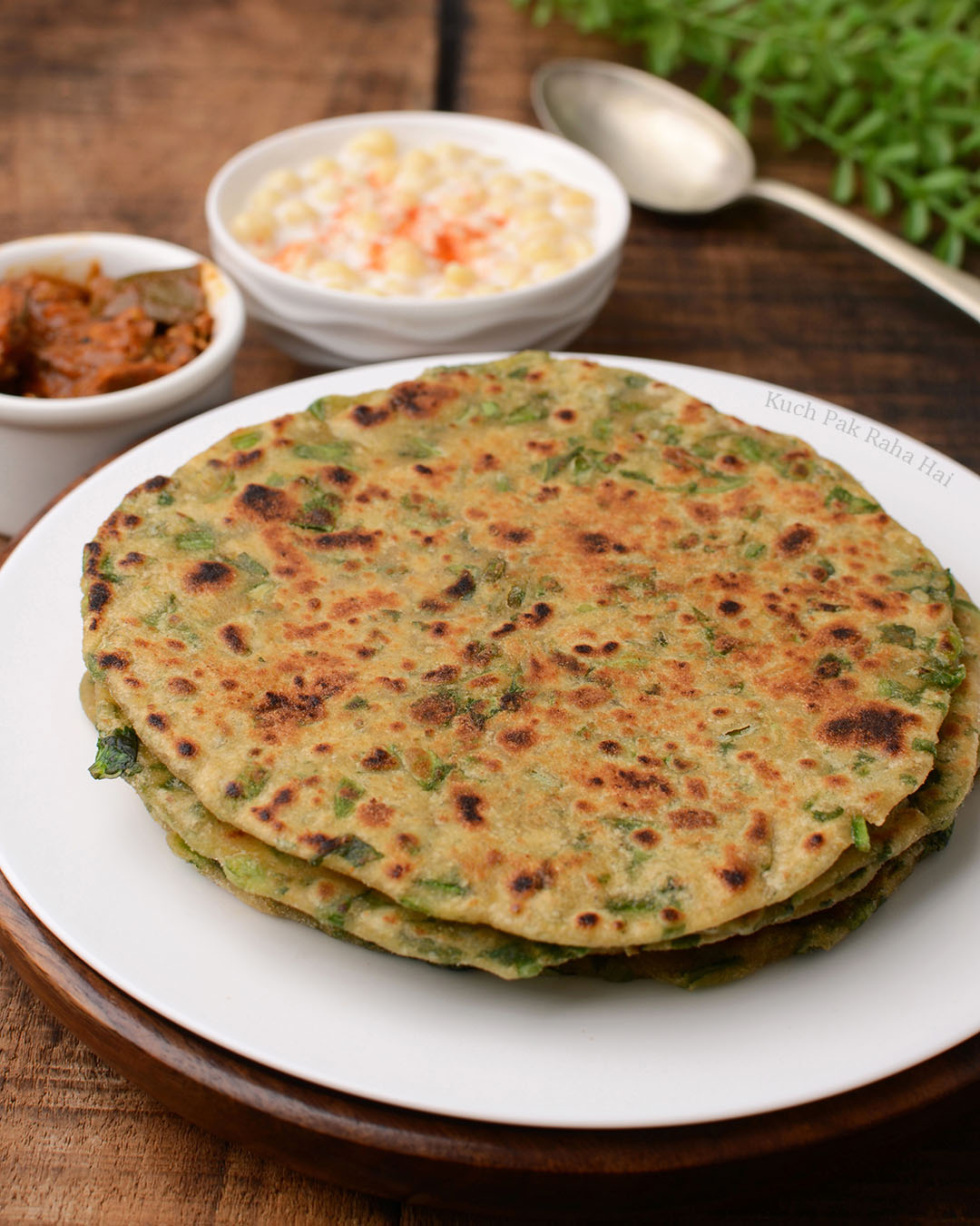 Palak Methi Paratha Recipe.