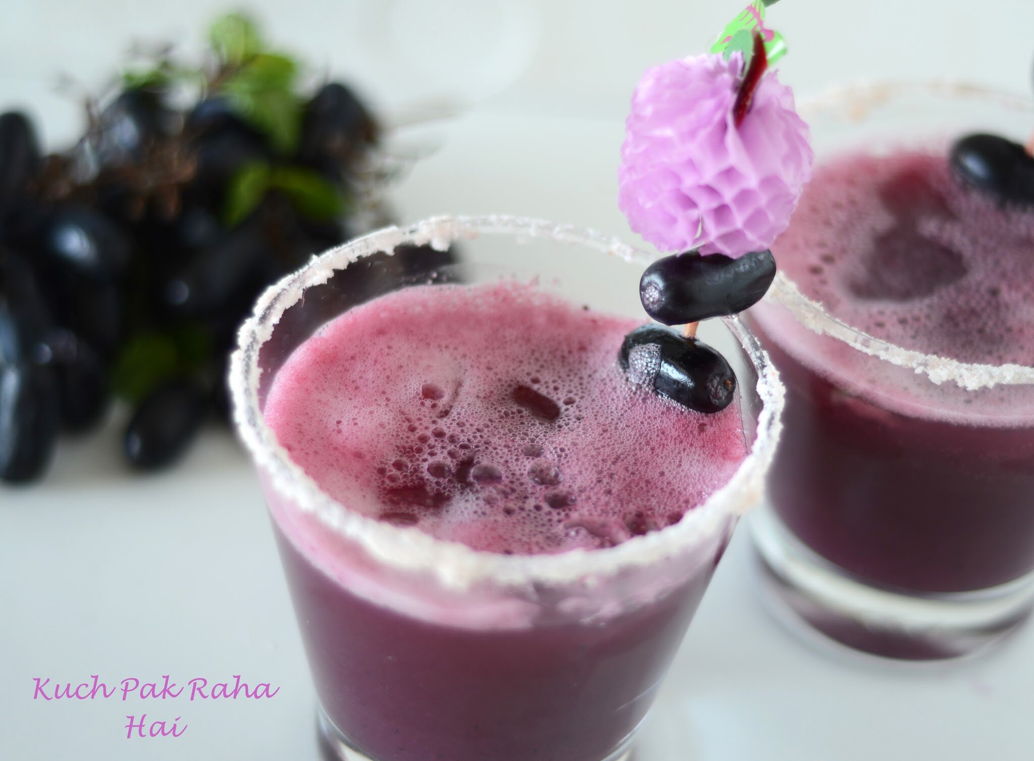 Black Grape Juice Mocktail Recipe