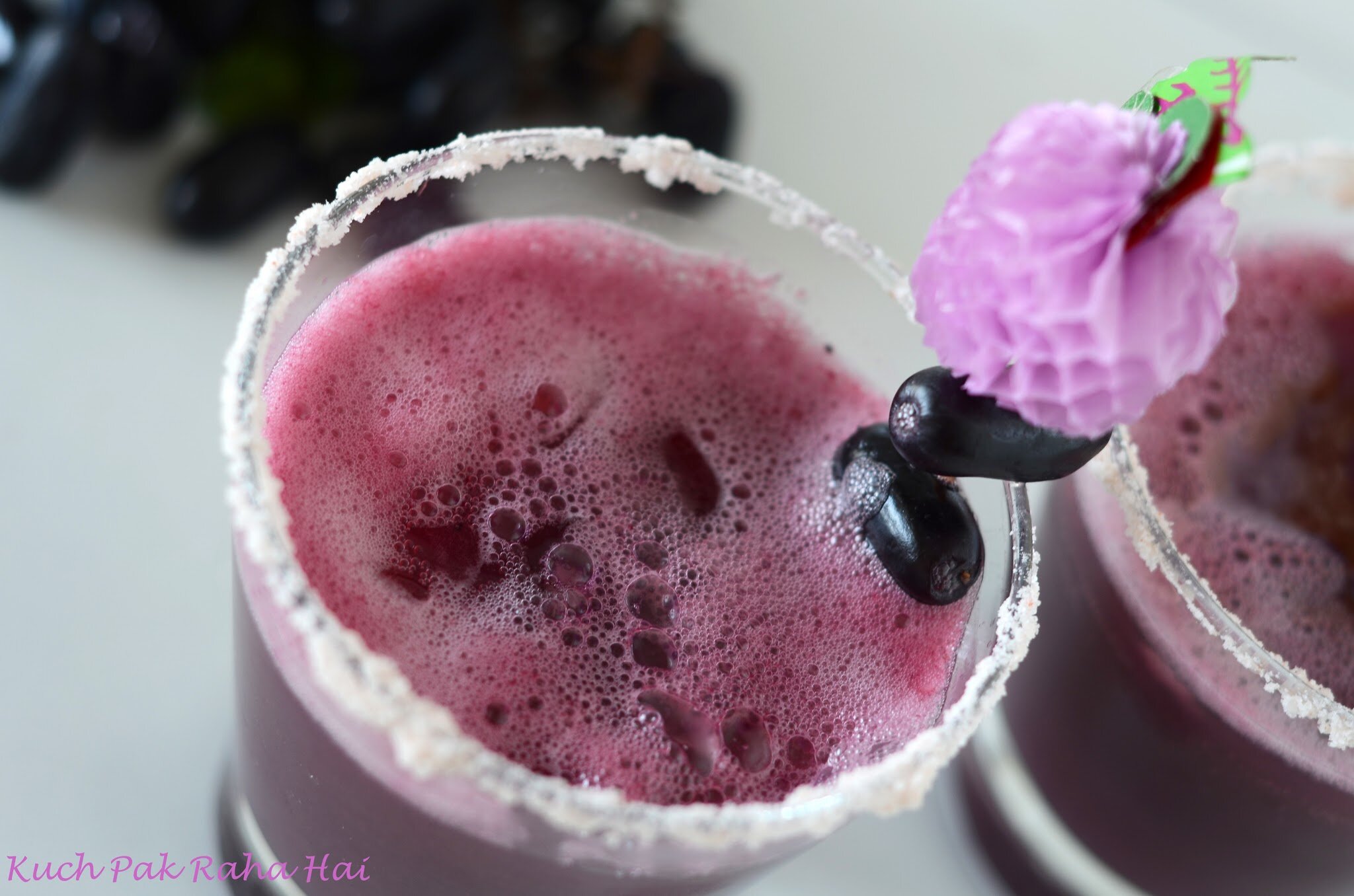 Black Grape Juice Mocktail Recipe
