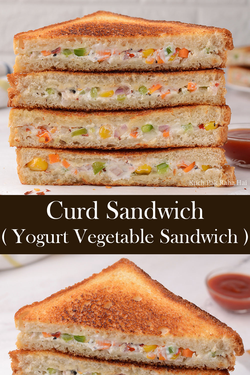 Healthy Curd Sandwich Recipe Yogurt Sandwich 