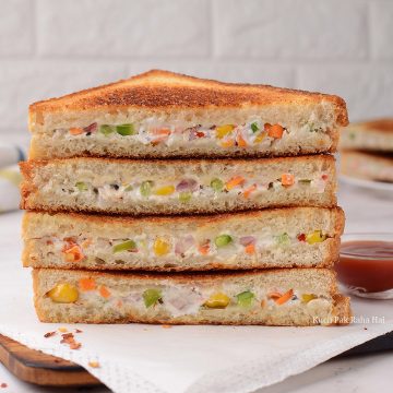 Curd Sandwich Recipe with hung curd (yogurt)