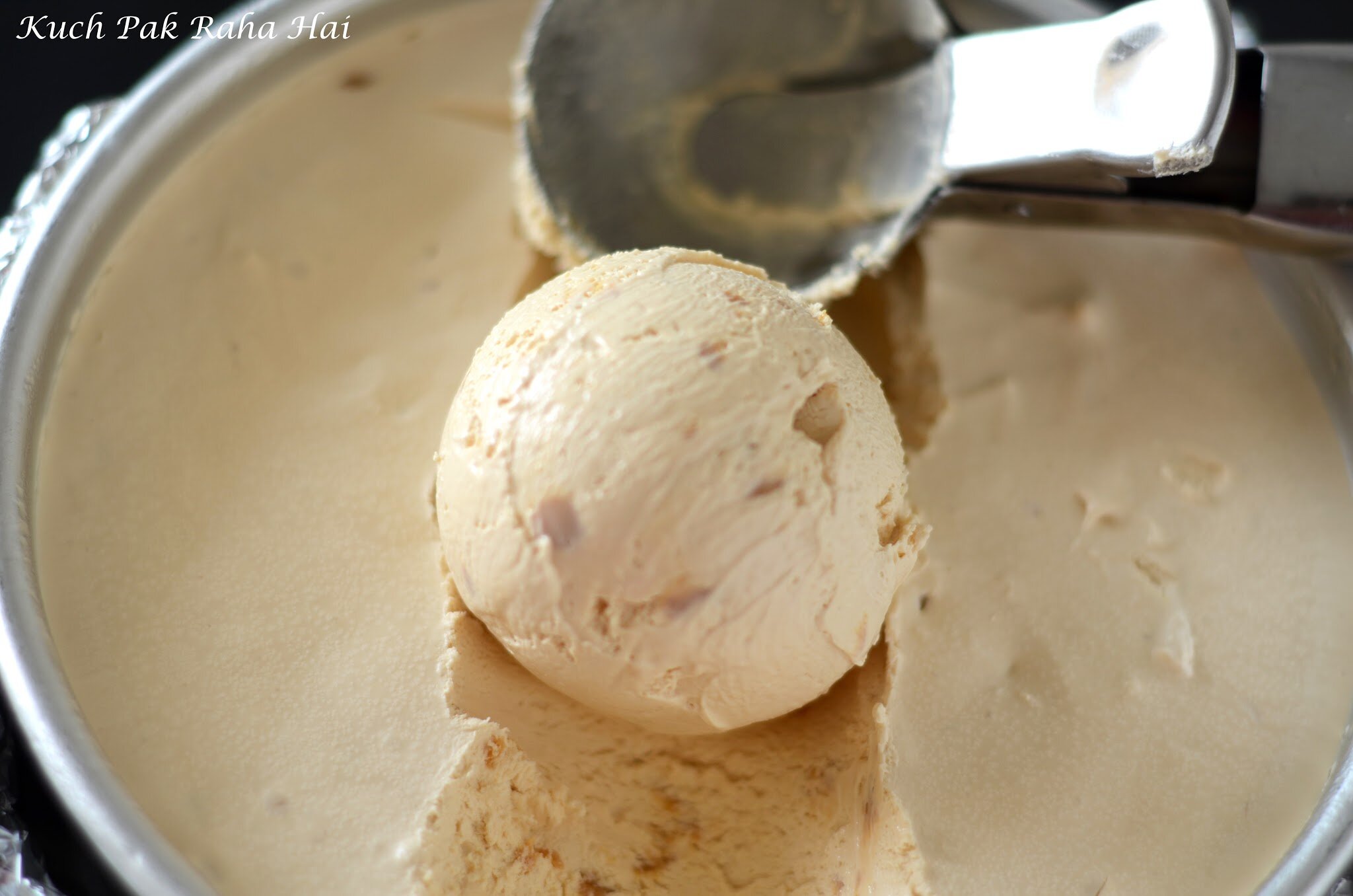 Dulce de leche ice cream recipe.