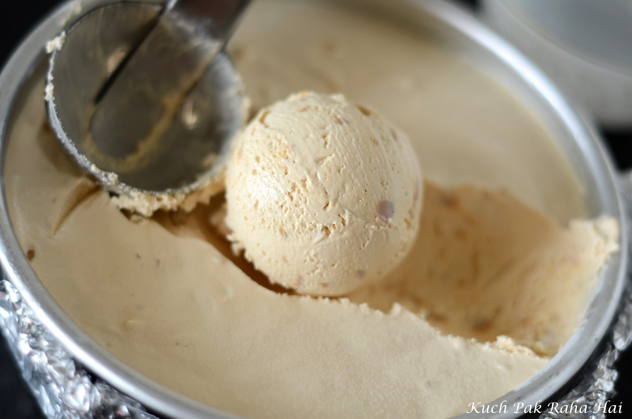 Dulce de leche ice cream.