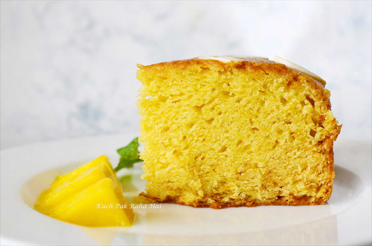 Easy mango cake recipe eggless.