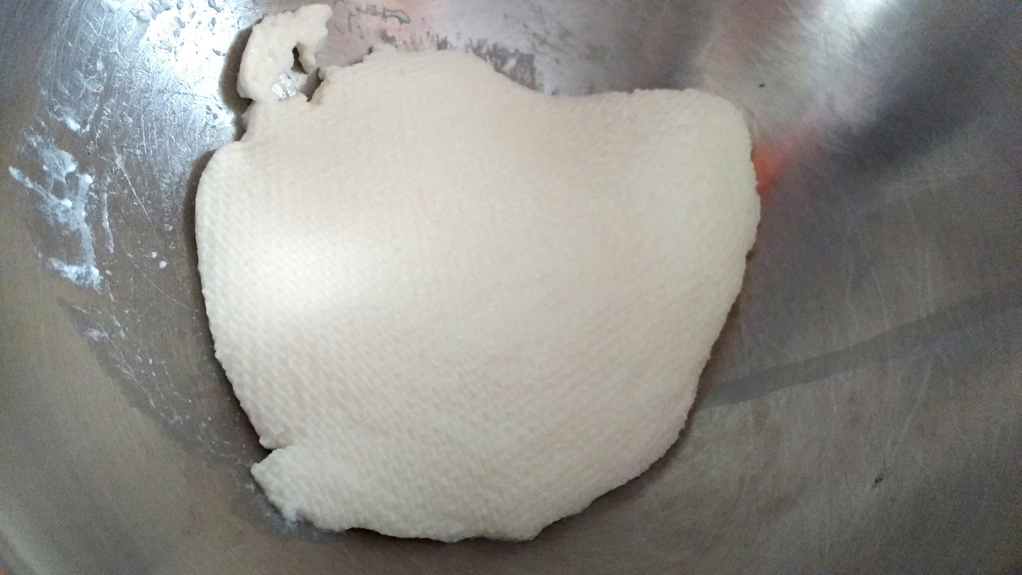 Ready Hung curd in a bowl.