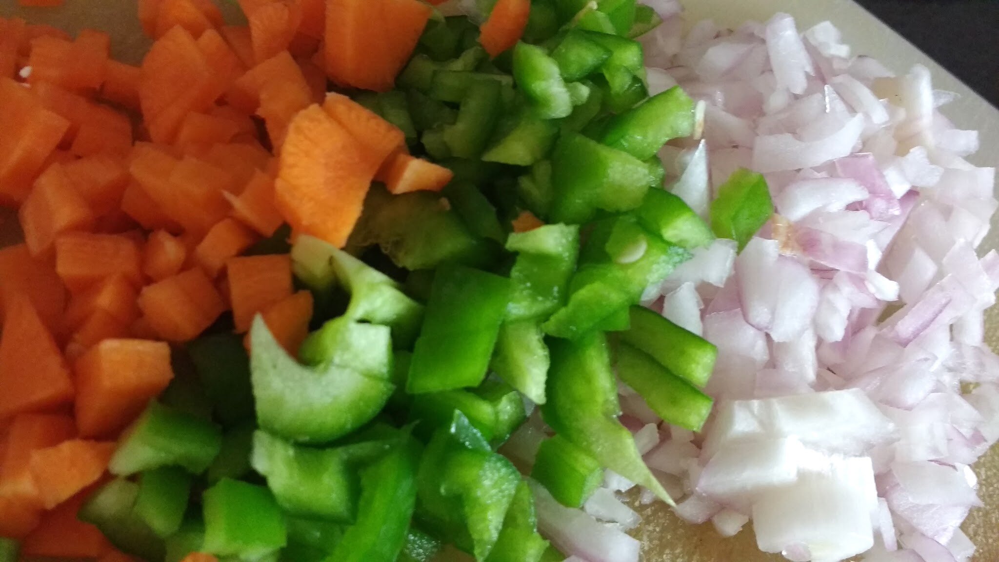Chopped Vegetables.