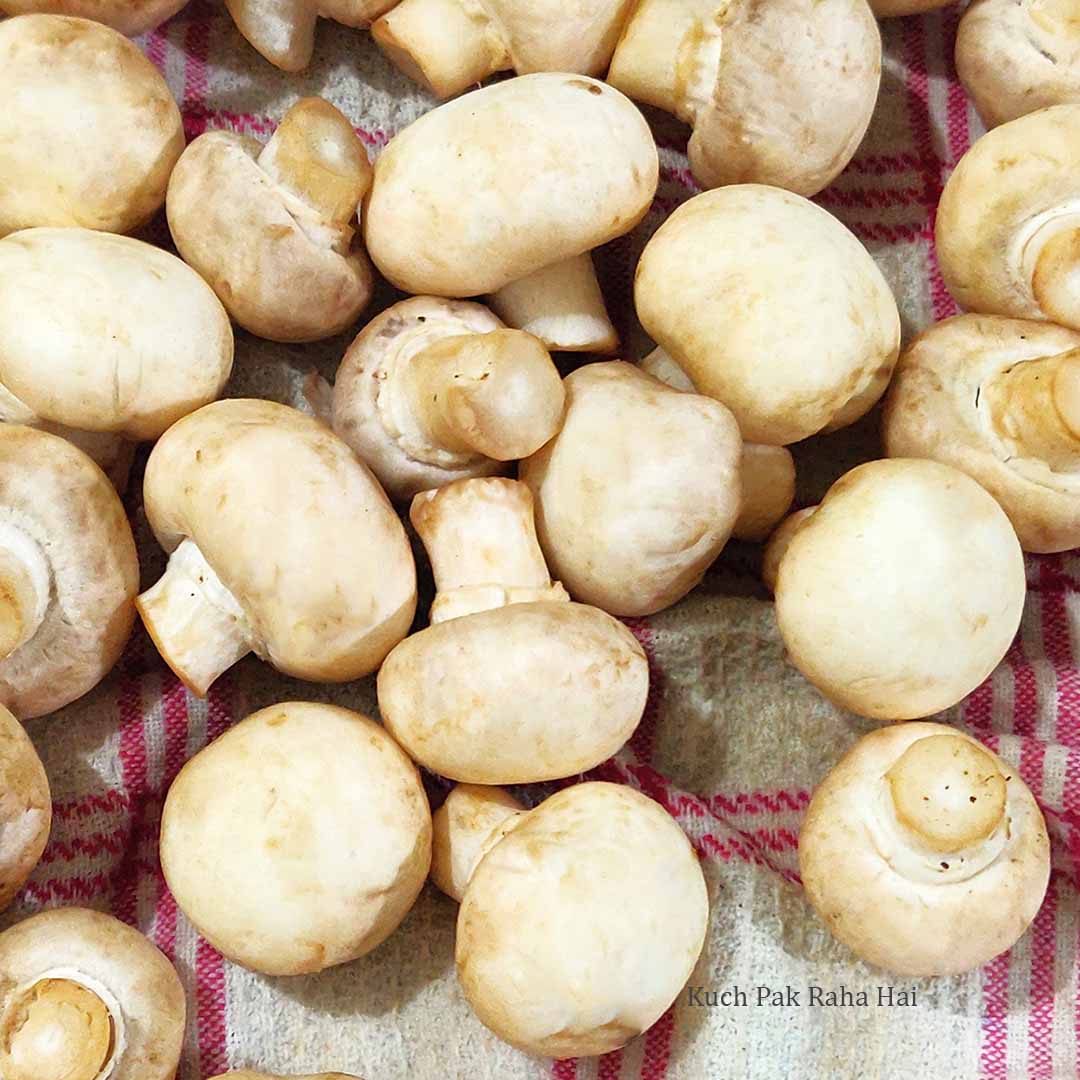 How to make mushrooms in air fryer step 2