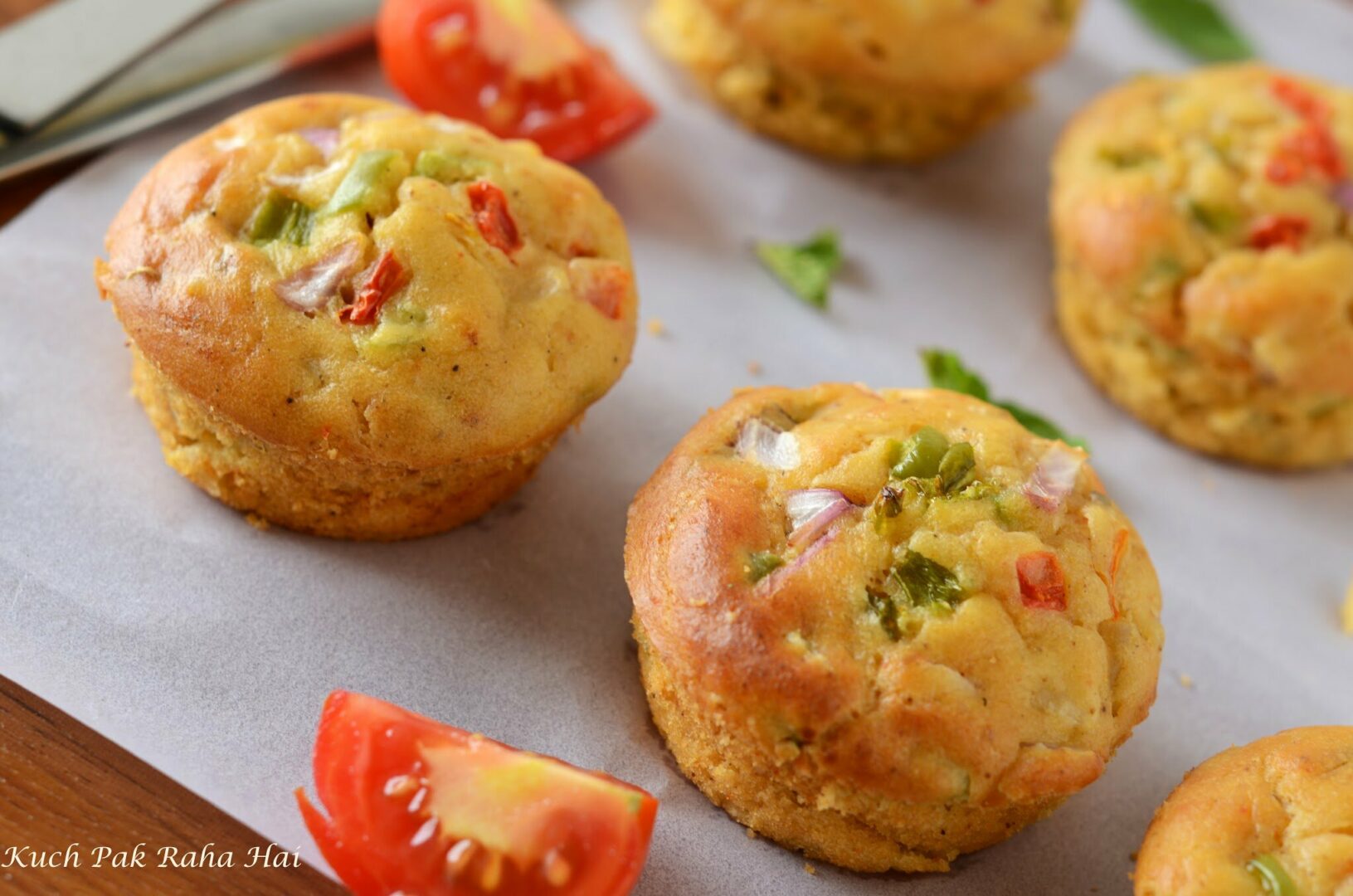 Eggless Breakfast Savoury Muffins-Vegetable Muffins