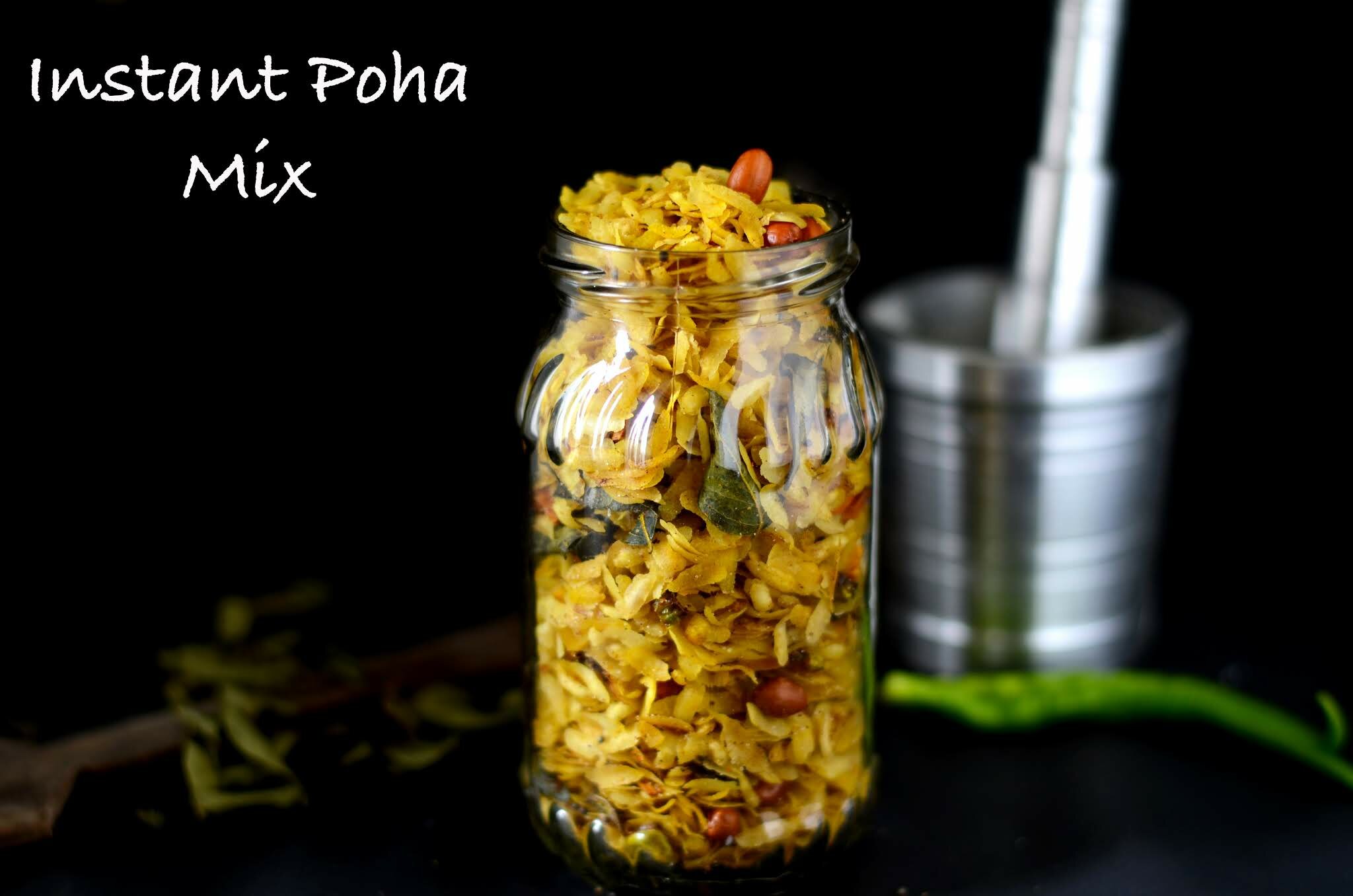 Instant Poha Mix Recipe or Poha premix