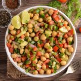 Easy Healthy Chickpea Salad Recipe.