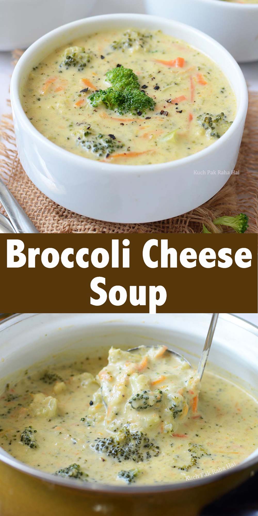 Broccoli cheese soup recipe easy.