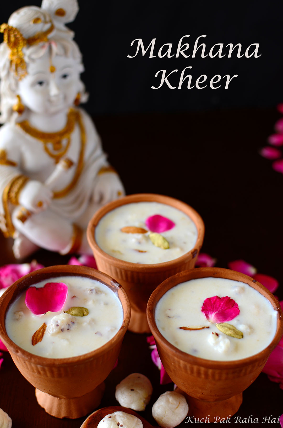 Makhana Kheer served in clayware.