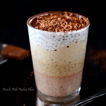 Tiramisu Chia Seed Pudding Vegan Breakfast Recipe.