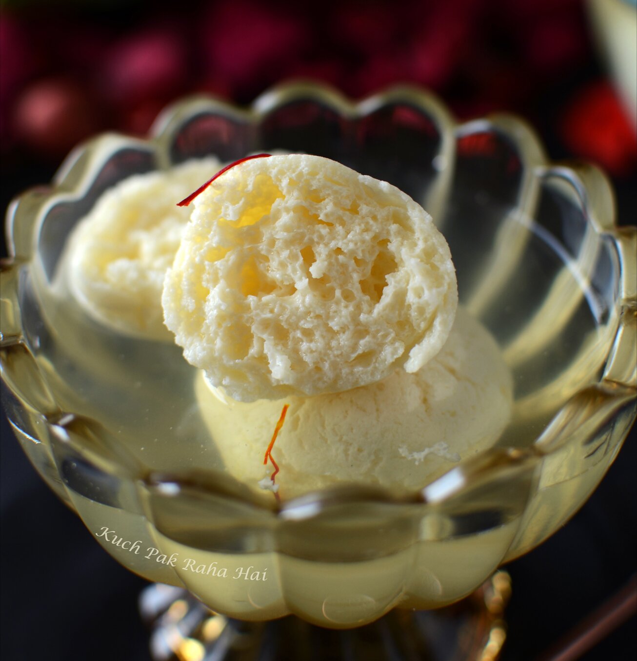 Bengali sponge rasgulla recipe made in pressure cooker.