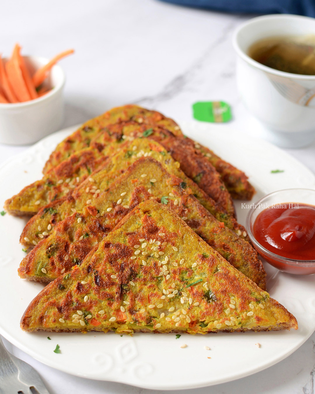 Moong Dal Toast Lentil Toast Healthy Breakfast Vegan vegetarian