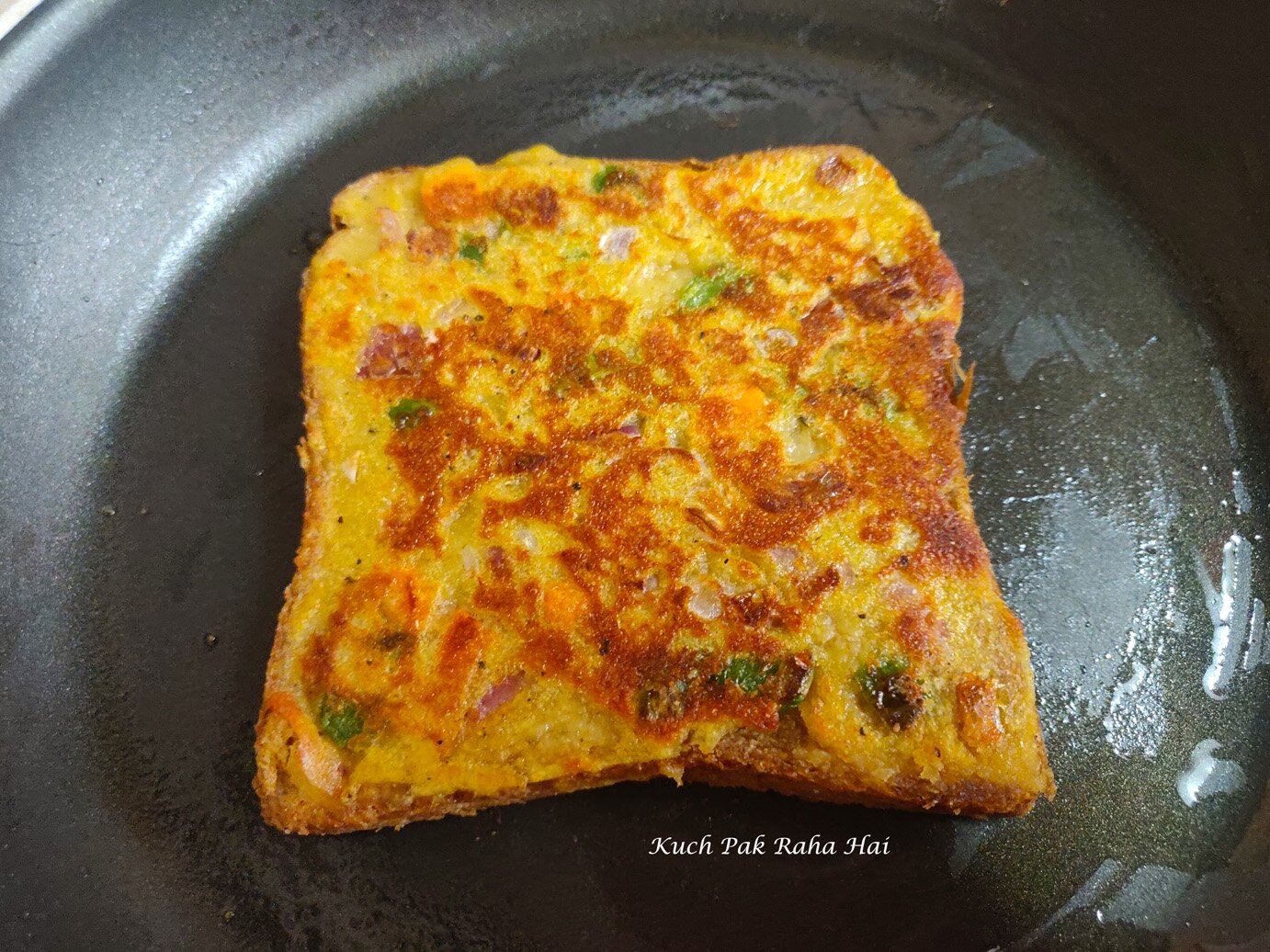 Moong Dal Toast or Lentil Toast.