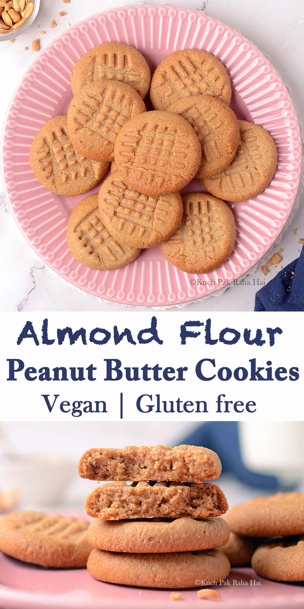 Almond flour peanut butter cookie recipe vegan gluten free.