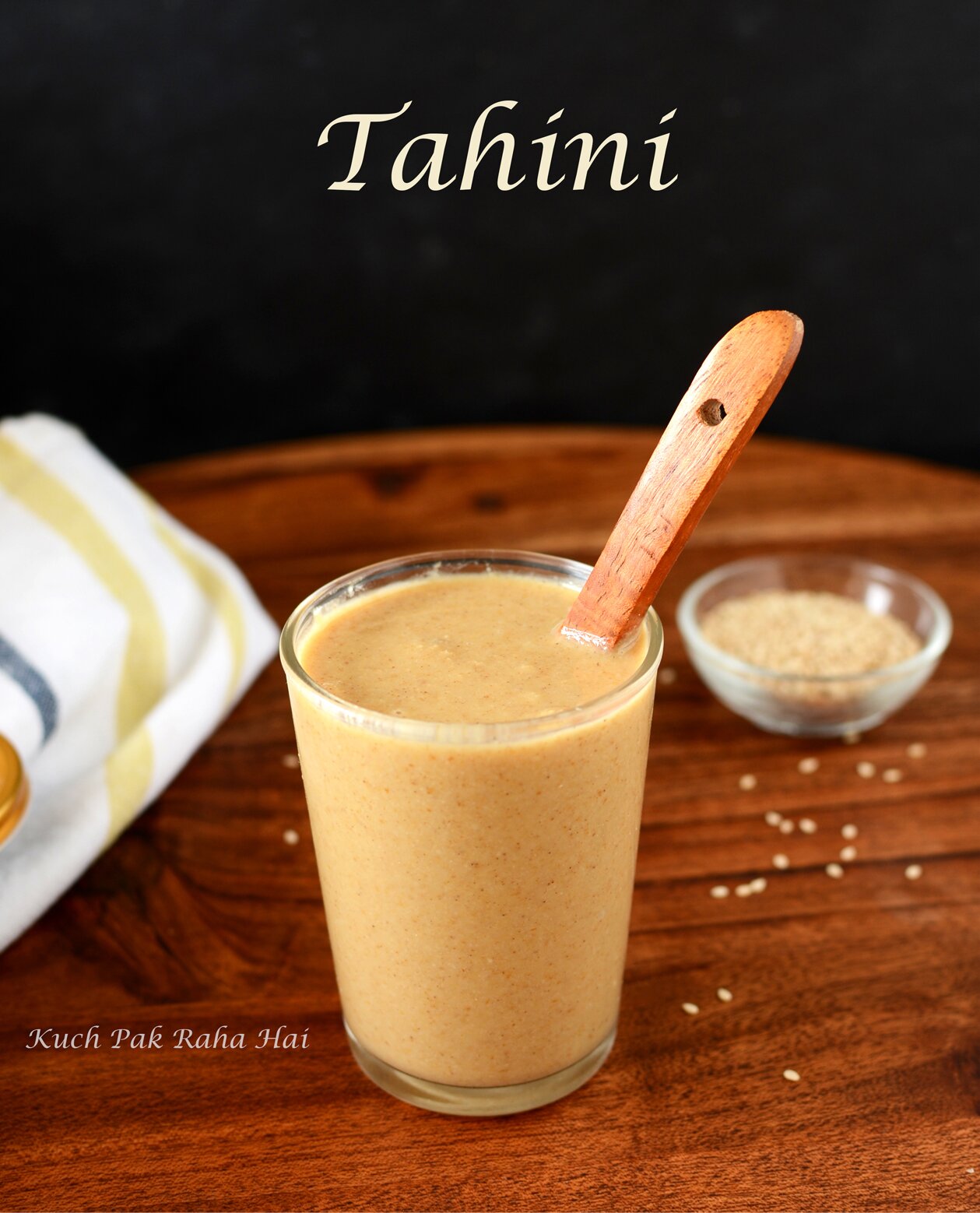 Easy Tahini Recipe , How to make Tahini at home