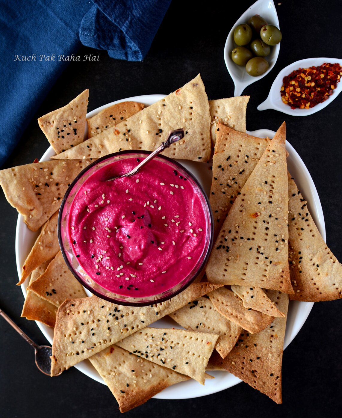 Baked Whole Wheat Lavash Chips Recipe without yeast