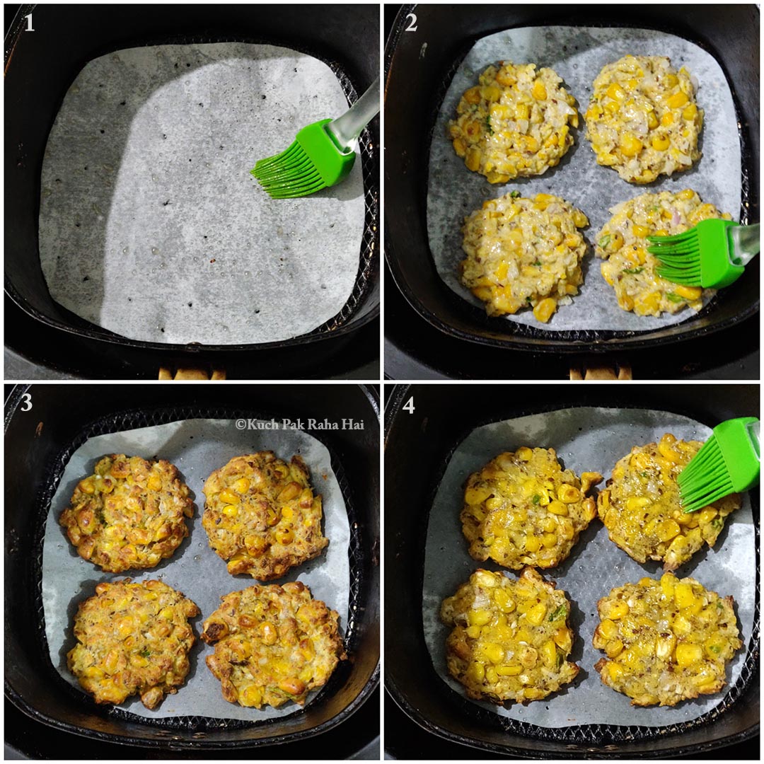 How to make corn fritters in air fryer.