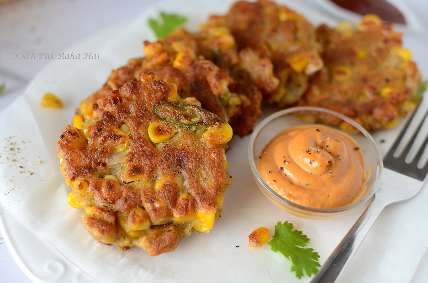 Vegan Crispy Corn Fritters Recipe without eggs